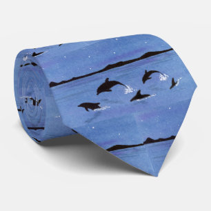 Dolphins Neck Tie