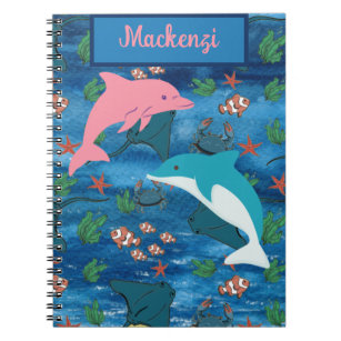 Dolphins Ocean Life Notebook