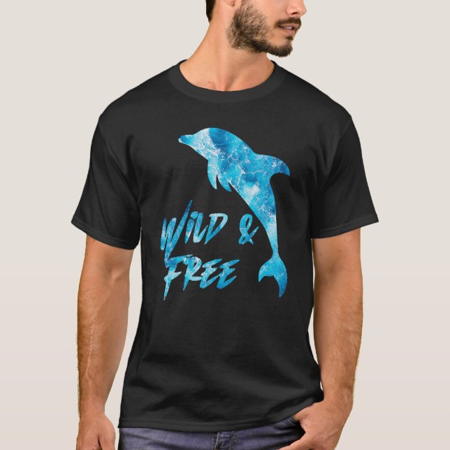 Dolphins  Ocean Sea Animal T-Shirt (Front)