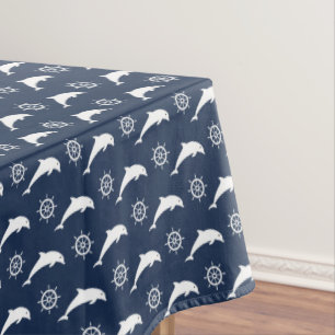Dolphins On Parade Pattern Tablecloth