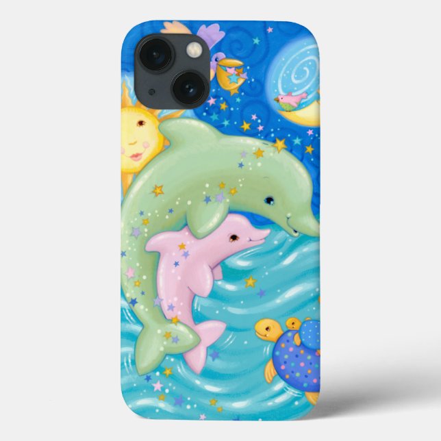 Dolphins Play Case-Mate iPhone Case (Back)