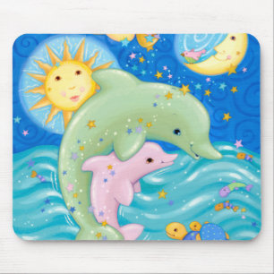 Dolphins Play Mouse Mat