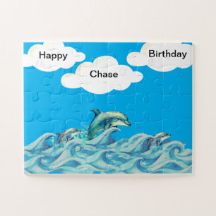 Dolphins playing Jigsaw Puzzle
