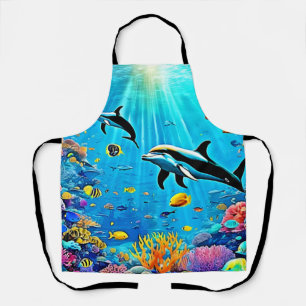 Dolphins & Reef: Underwater Joy Apron