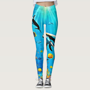 Dolphins & Reef: Underwater Joy Leggings