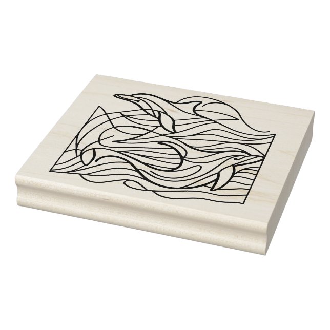 Dolphins Rubber Stamp (Stamp)