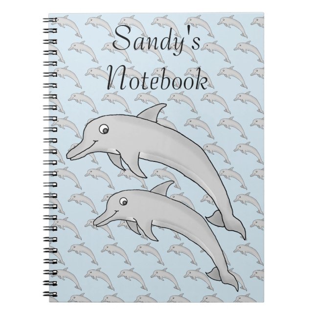 Dolphins Spiral Notebook (Front)