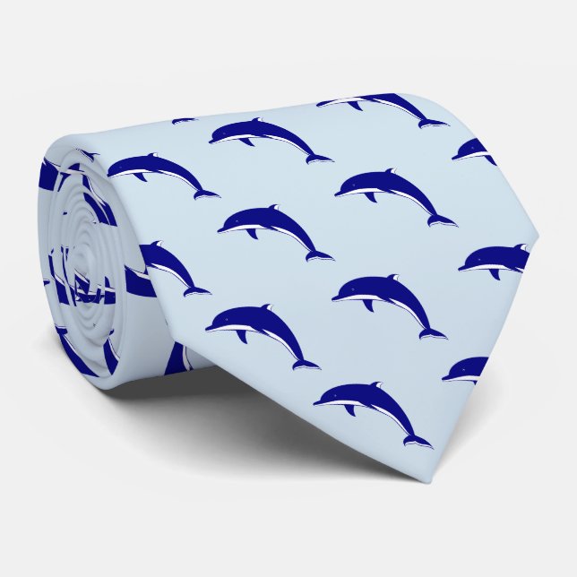 Dolphins Sports Football Basketball Baseball Tie (Rolled)