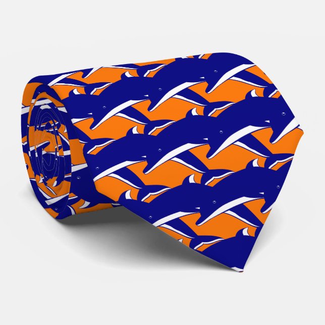 Dolphins Sports Football Basketball Baseball Tie (Rolled)