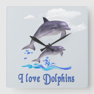 Dolphins Square Wall Clock