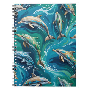 Dolphins swim notebook