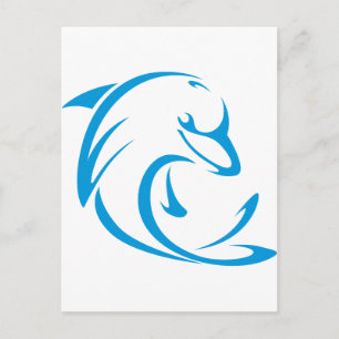 Dolphins T Shirt   Cool Dolphins T Shirt Logo Postcard