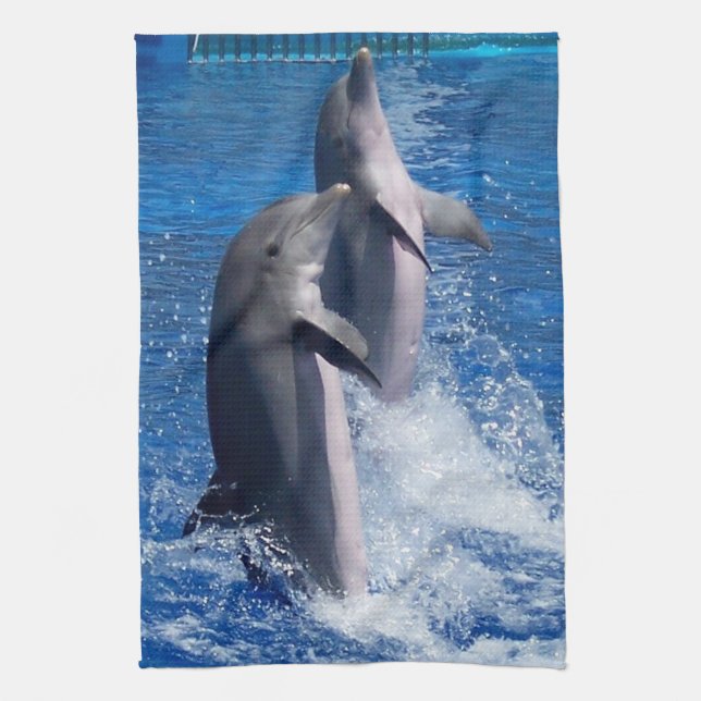 Dolphins Tea Towel (Vertical)