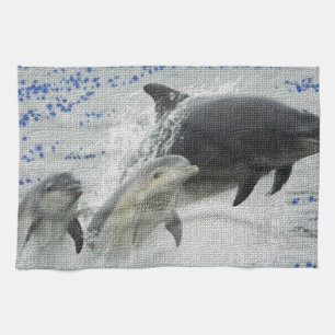 Dolphins Tea Towel