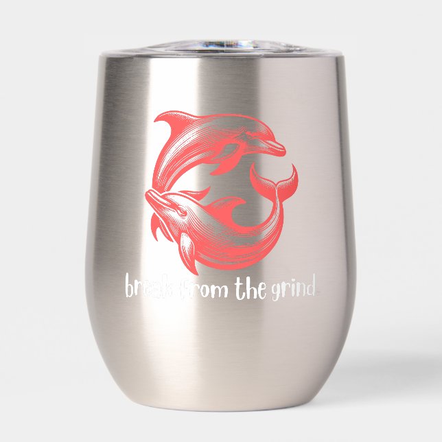 Dolphins Thermal Tumbler (Front)