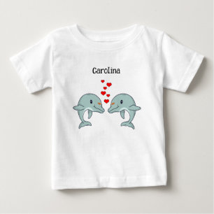 Dolphins, totally cute, love each other   baby T-Shirt