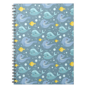 Dolphins, Whales and Fish Notebook
