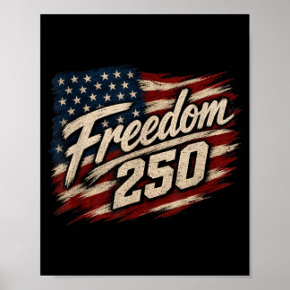 Dom 250 Patriotic Aamerican Flag Usa Independence Poster