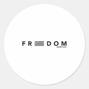 Dom American Flag Christ Is King Sets You Design Classic Round Sticker