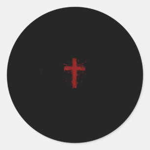 Dom American Patriotic With Cross 1st Amendment Un Classic Round Sticker