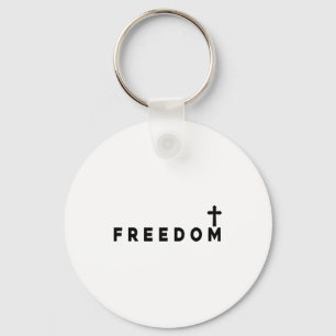 Dom Christian Cross Patriotic  Key Ring
