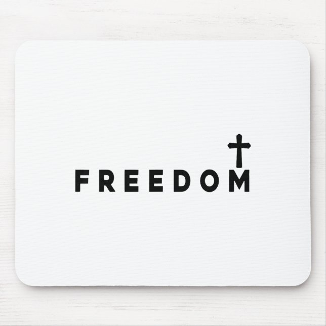 Dom Christian Cross Patriotic  Mouse Mat (Front)