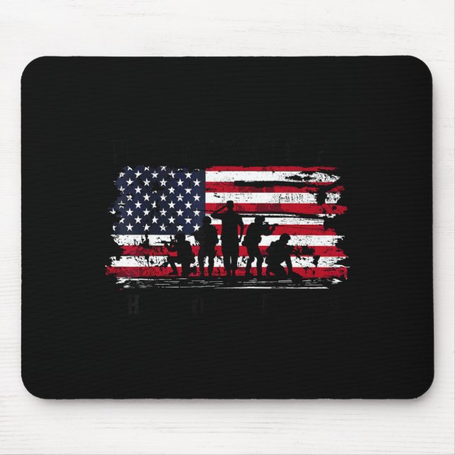 Dom Isn't Thank You Veterans Day Military Usa Flag Mouse Mat (Front)
