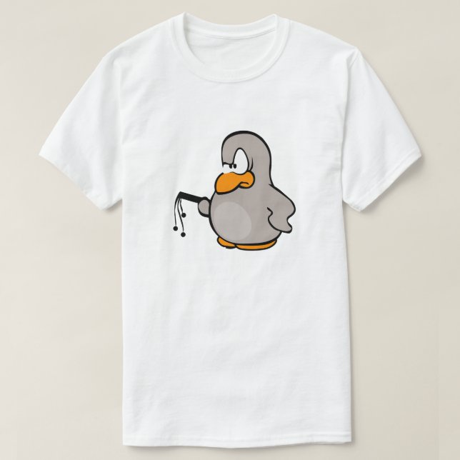 Dom Penguin With Whip Customisable T-Shirt (Design Front)