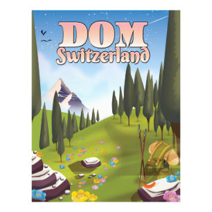 Dom Switzerland travel poster