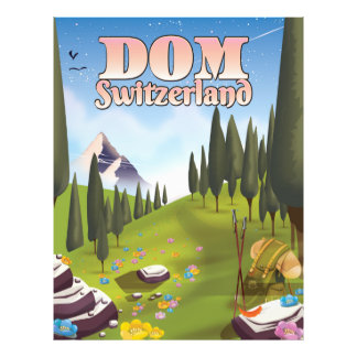 Dom Switzerland travel poster