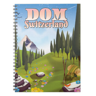 Dom Switzerland travel poster Notebook