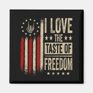 Dom Tastes Good Couple Matching Patriotic Humour Magnet