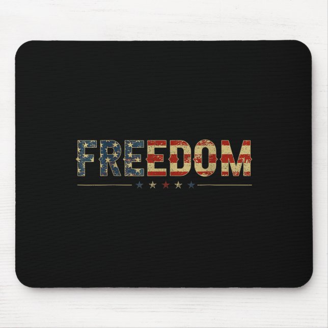 Dom Vintage America Flag  Mouse Mat (Front)