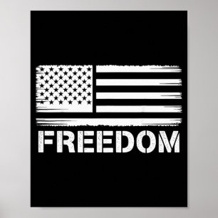 Dom Vintage America Flag Poster