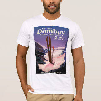 Dombay, Karachay-Cherkess Republic Ski poster T-Shirt