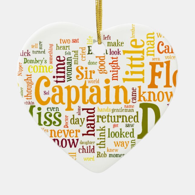 Dombey & Son Ceramic Tree Decoration (Front)