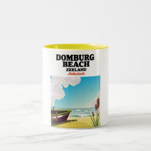 Domburg Beach Zeeland Domburg Beach  Two-Tone Coffee Mug