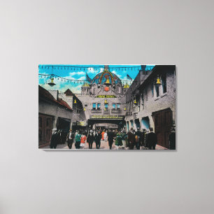 Dome Hotel from Ocean Park Pier Canvas Print