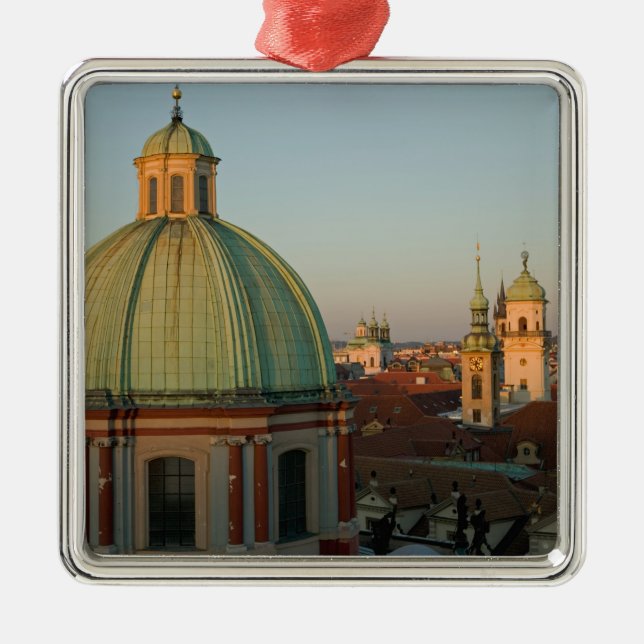 Dome of Church of Saint Francis, Prague, Czech Metal Tree Decoration (Front)