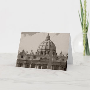 Dome of St Peters Basilica Rome Card