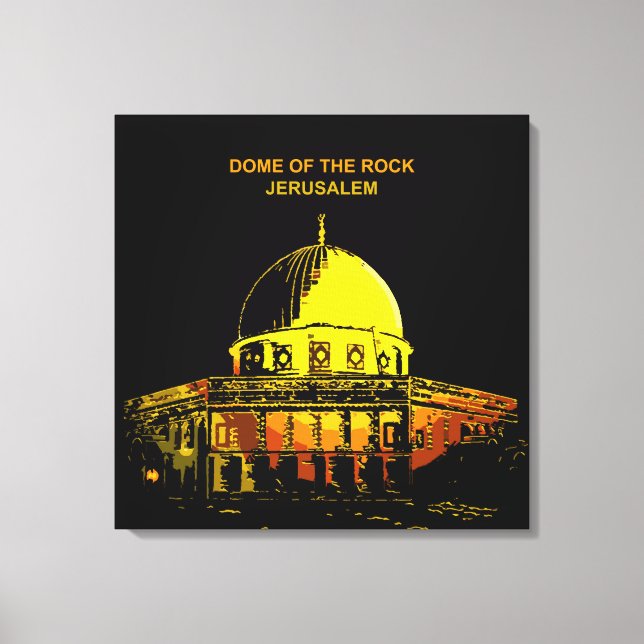 Dome of the Rock, Jerusalem Canvas Print (Front)