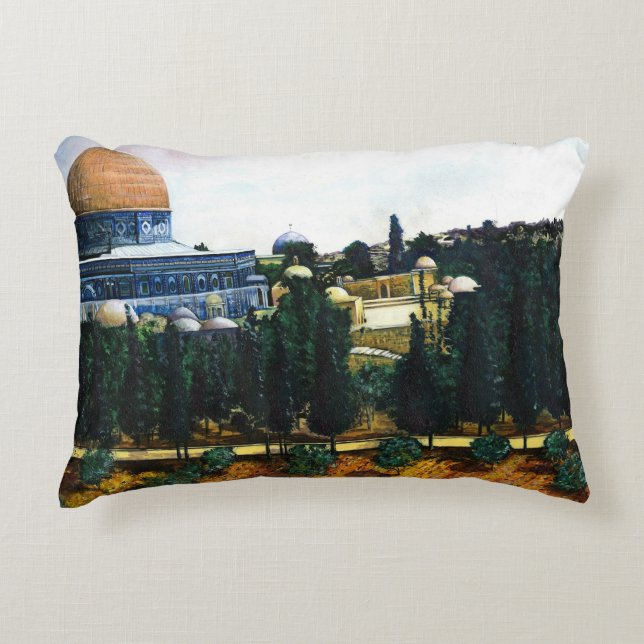 Dome of the Rock, Jerusalem Decorative Cushion (Front)