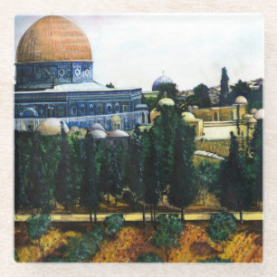 Dome of the Rock, Jerusalem Glass Coaster