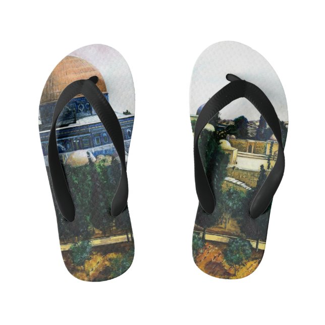 Dome of the Rock, Jerusalem Kid's Flip Flops (Footbed)