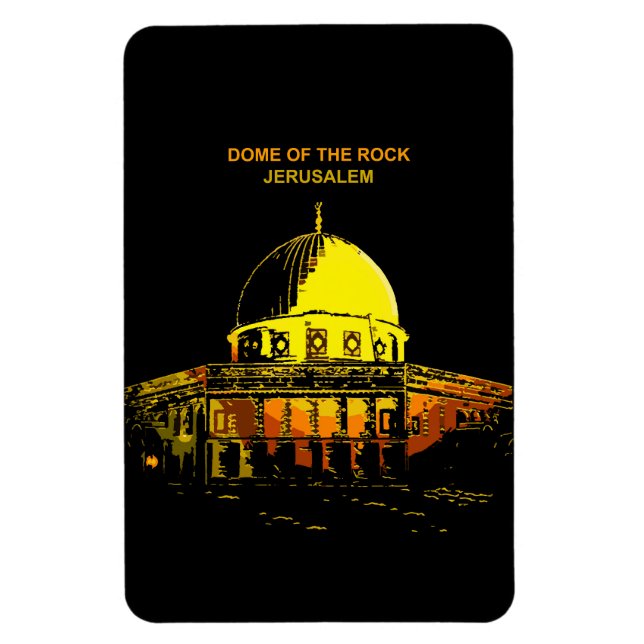 Dome of the Rock: Jerusalem's Heartbeat Flexible Magnet (Vertical)