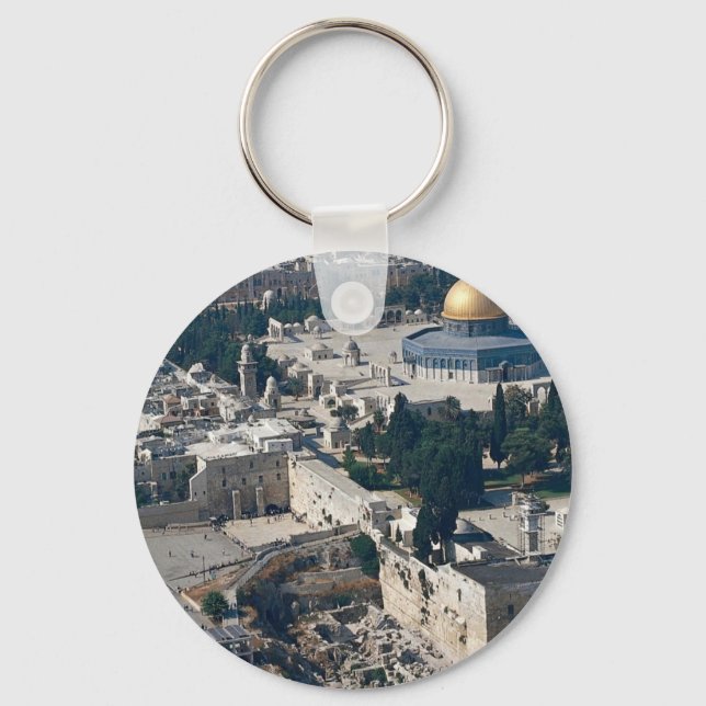 Dome of the Rock, old city Jerusalem, Israel Key Ring (Front)