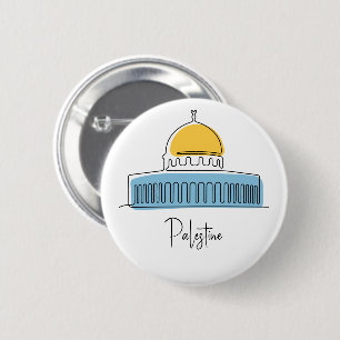 Dome of the Rock Palestine 6 Cm Round Badge