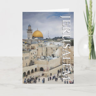 Dome of the Rock   Western Wall Plaza   Birthday Card
