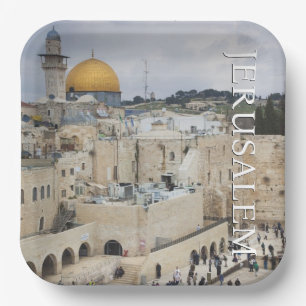 Dome of the Rock Western Wall Plaza, Jerusalem Paper Plate