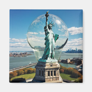 Dome Over the Statue of Liberty 2035 Magnet